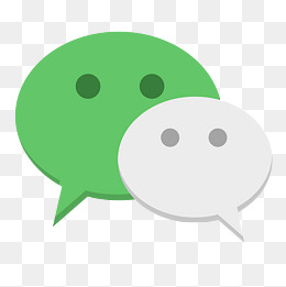 名片上的微信绿色小图标,免抠元素