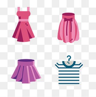 美丽女士服装裙子免扣素材,免抠元素