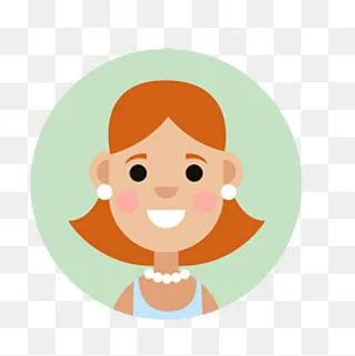 卡通扁平化女孩人物设计