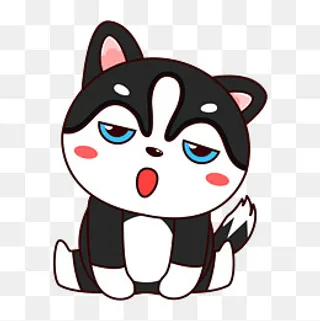 高冷的哈士奇表情包