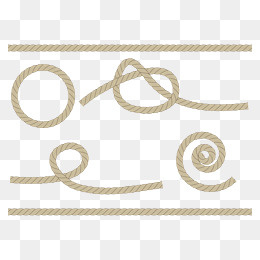 各种麻绳,免抠元素