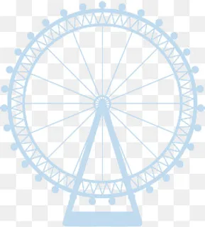 卡通摩天轮矢量图下载,免抠元素 卡通摩天轮矢量图下载,免抠元素