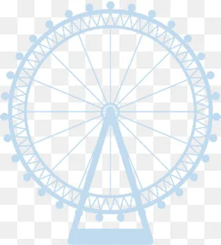 卡通摩天轮矢量图下载,免抠元素