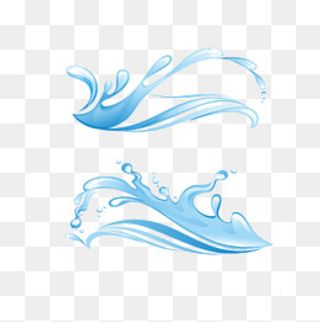 喷洒的手绘两束,免抠元素