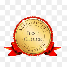 矢量金色红彩带勋章PNG图片,免抠元素