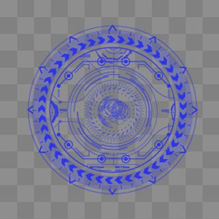 科技感PSD透明底,免抠元素