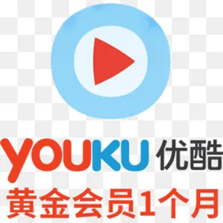 手机优酷黄金会员应用图标设计,免抠元素