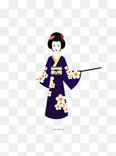 创意日系和风唯美老师教师原创商,免抠元素