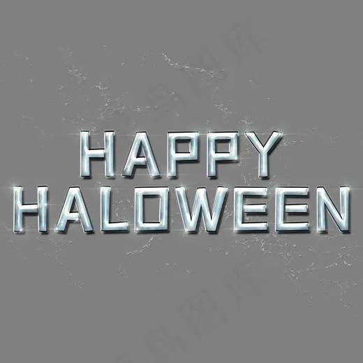 Happy Halloween万圣节艺术字(3200X2400(DPI:150))psd模版下载