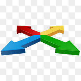 平面360度箭头,免抠元素