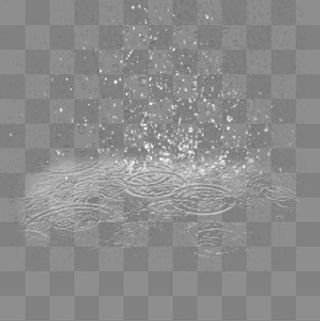 阴天下雨雨滴元素,免抠元素