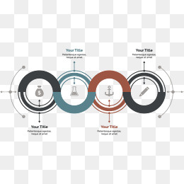 矢量手绘循环箭头,免抠元素