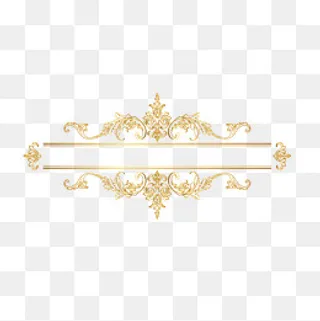 欧洲风格贵族用金色奖框,免抠元素
