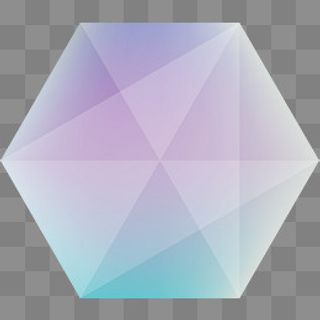 菱形块组合图形透明体,免抠元素