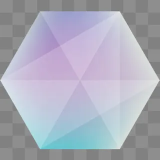 菱形块组合图形透明体,免抠元素