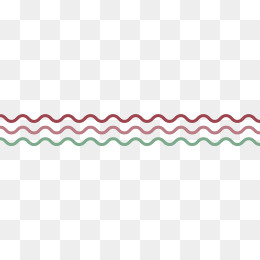 可爱卡通波浪线素材,免抠元素