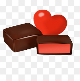 手绘夹心巧克力插画