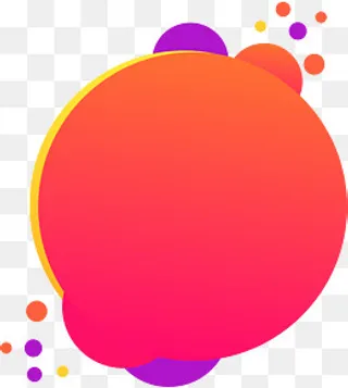 红色圆形渐变优惠券