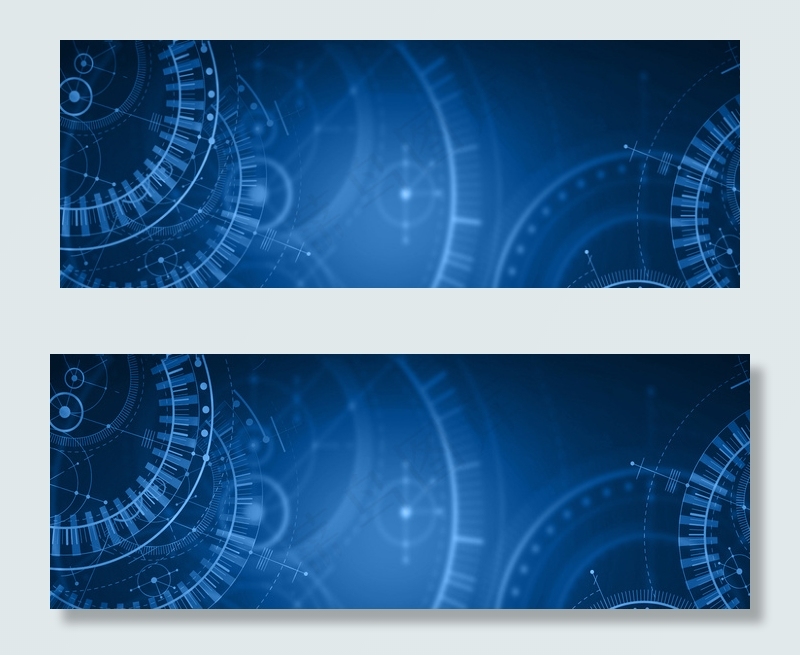 简约蓝色科技banner背景模板背景图片素材,背景元素