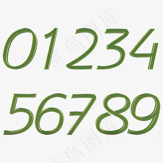 钱库原创金属镂空数字