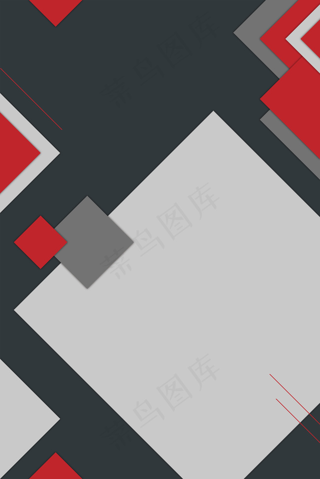 商务几何红黑撞色层次海报背景图片素材