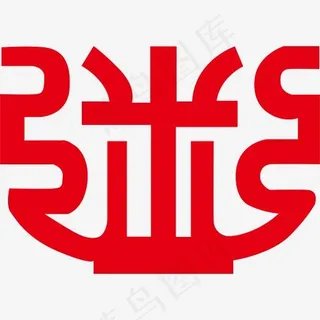 手绘红色粥店铺logo设计