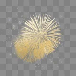 黄色光效PSD透明底,免抠元素