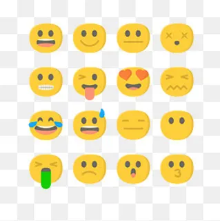 矢量EMOJI卡通可爱笑脸表情包