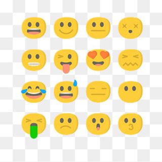 矢量EMOJI卡通可爱笑脸表情包