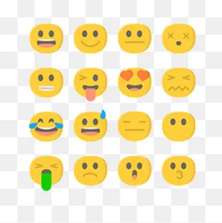 矢量EMOJI卡通可爱笑脸表情包
