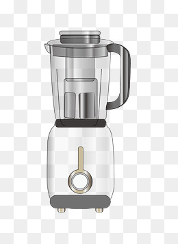 手绘家用料理机插画