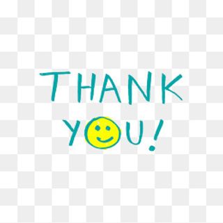 小清新谢谢的标语PNG