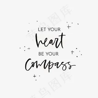 手绘英文字装饰