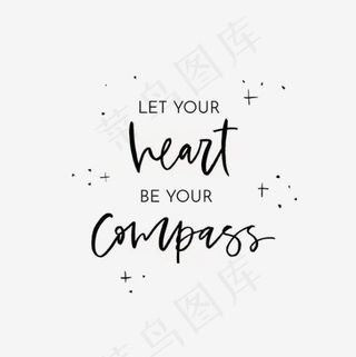 手绘英文字装饰