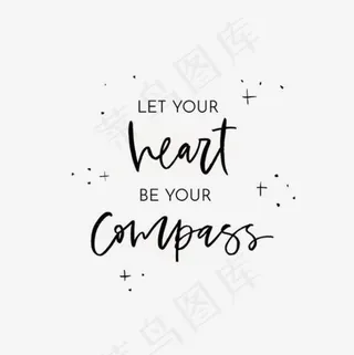 手绘英文字装饰