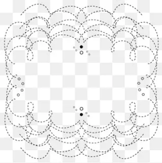 黑白手绘通用波浪装饰边框,免抠元素