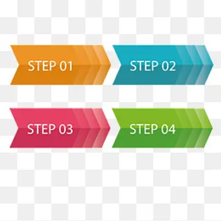 彩色商务标签,免抠元素