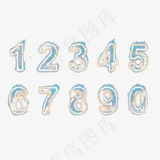 手绘发光火焰字,免抠元素艺术字