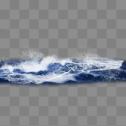 海浪蓝色海洋大风大浪,免抠元素(2000*2000px)psd模版下载