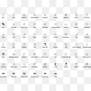 商务金融线型矢量图标icon,免抠元素