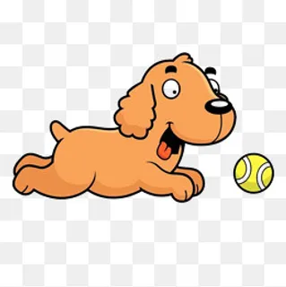 玩球的狗狗,免抠元素