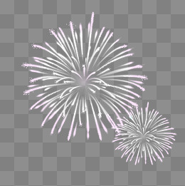节日庆祝烟花礼花元素,免抠元素