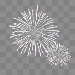 节日庆祝烟花礼花元素,免抠元素