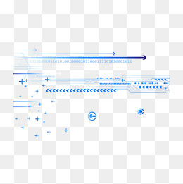 蓝色科技箭头蓝色渐变效果,免抠元素(2000*2000px)ai矢量模版下载