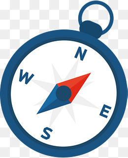 卡通指南针矢量图下载