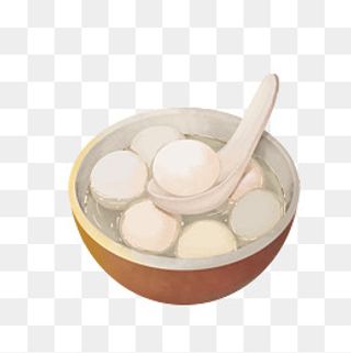 一碗热腾腾的汤圆,免抠元素