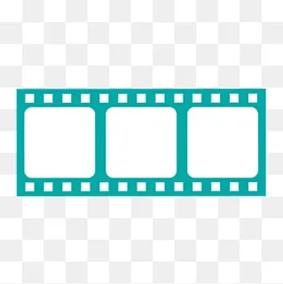 绿色扁平化电影胶片元素,免抠元素
