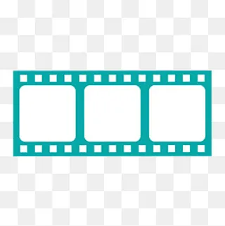 绿色扁平化电影胶片元素,免抠元素