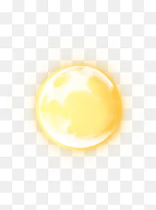 中秋节赏月原创手绘卡通百搭圆月,免抠元素