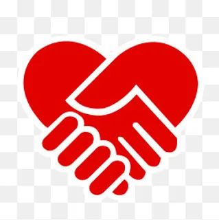 公益献爱心红色,免抠元素